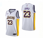 Lakers 23 Lebron James White Nike Swingman Stitched NBA Jersey,baseball caps,new era cap wholesale,wholesale hats